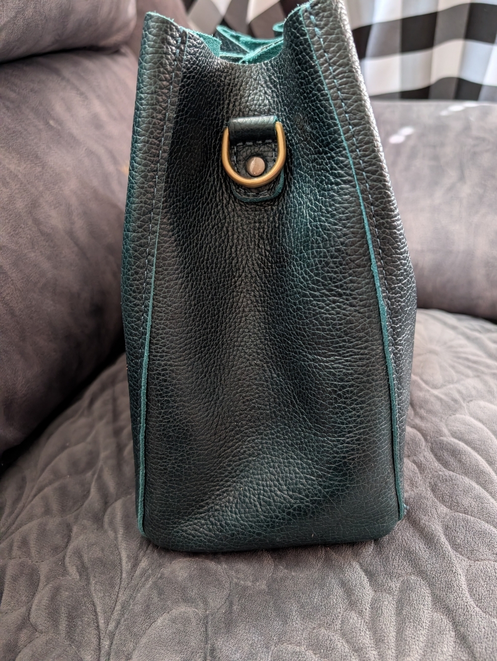 Portland Leather Butterfly Bucket Bag In Boreal Or Lagoon? - Picture 3 of 9